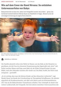 Unterwasserfotos von Babys